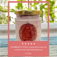 We love when our customers appreciate the simple, cosmic flavor of our creations. This review for our Walnutty Figs yogurt highlights the heavenly combination of fresh fruit and nuts in our preservative-free yogurt.