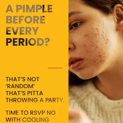 That pimple that appears before every period isn't random. In Ayurveda, we see it as a sign of excess Pitta (heat). Instead of just treating the spot, I guide you on cooling foods and lifestyle changes to prevent it from happening.