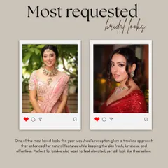 A showcase of the most requested bridal looks of the year. Jheel's reception glam was a favorite, embodying a timeless approach that enhances natural features while keeping the skin fresh and luminous.