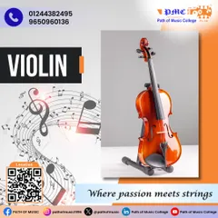 Discover the elegance of the violin with our structured lessons. We guide students through proper posture, bowing techniques, and music theory to play beautiful melodies.
