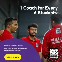 You're never just a face in the crowd here. With one coach for every six students, we guarantee personalized guidance and focused attention to help you master every aspect of your game.