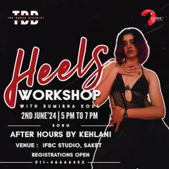 Gear up to get high on heels this weekend. Join our workshop to learn a sensual and strong routine to "After Hours" by Kehlani.