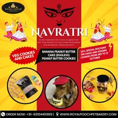 For Navratri, I offer a special menu of vegetarian and eggless treats, like Banana Peanut Butter Cake and Peanut Butter Cookies, so every family can celebrate.