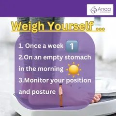 For the most accurate weight tracking, weigh yourself just once a week, in the morning on an empty stomach, and be mindful of your posture on the scale. Consistency is key.