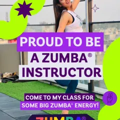 Proud to be a Zumba instructor. I bring big Zumba energy to every single class. Come and experience it for yourself.