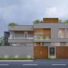 Our "keep it simple" approach is evident in this new villa design. The monochromatic palette, clean architectural lines, and use of natural materials create a serene and modern home that feels connected to its surroundings.