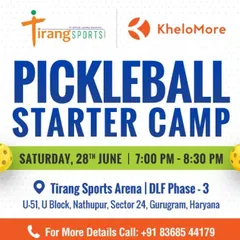 New to Pickleball? Our starter camps are designed for complete beginners. This camp at our DLF Phase 3 arena is the perfect, fun-filled introduction to the rules, serves, and basic skills of the game.