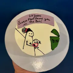 For the sibling with a sense of humor. This cake features a funny inside joke, proving that celebrations can be filled with laughter and love.