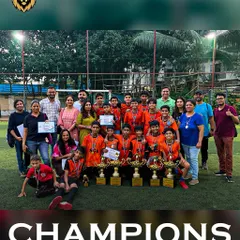 The Under 13 champions with their families and coaches. Success is a team effort, and we celebrate it together.