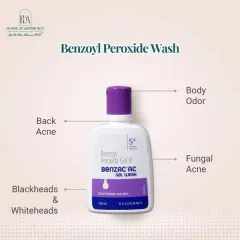 A Benzoyl Peroxide wash is a true multitasker. It fights back acne and fungal acne, exfoliates dead skin cells, helps with folliculitis, and can even reduce body odor.