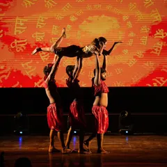 A stunning lift from our Hanuman-themed performance at Zest 2025, showcasing the trust and strength within our dance troupe.