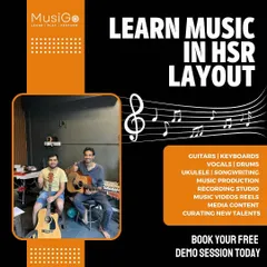 We invite you to experience our music school with a free demo session. This offer covers a wide range of services, including lessons for guitar, vocals, drums, and music production.