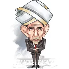 A caricature tribute to Sir M. Visvesvaraya, a celebrated Indian engineer. This piece was created for Engineer's Day, blending a respectful portrait with the distinct caricature style.
