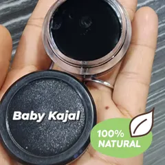 My homemade Baby Kajal is 100% natural and safe for your little one's eyes. I make it with castor oil, cow ghee, and camphor to relax the eyes and give a soothing effect.