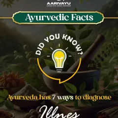 Did you know Ayurveda has 7 ways to diagnose illness? We go beyond symptoms to understand your health from a holistic perspective.