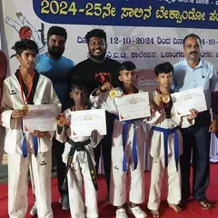 Celebrating a massive win at the first ever Karnataka syllabus Taekwondo State Championship. Our students secured 7 gold, 4 silver, and 4 bronze medals, with all gold medalists advancing to the nationals.
