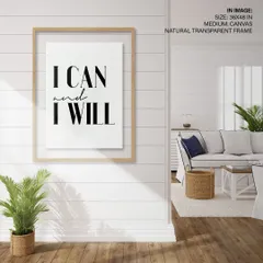 The natural transparent frame provides a minimalist, modern aesthetic. The artwork appears to be encased in glass, offering a clean and unobstructed view that blends seamlessly with any decor.