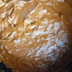 A close-up of my freshly mixed henna paste after dye release. The rich, earthy color and smooth consistency come from using high-quality, all-natural ingredients.