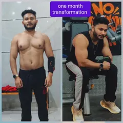 One month into his transformation, this client is already looking stronger and more defined. This is the power of a focused start.