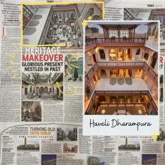 The Times of India featured both Haveli Dharampura and Golden Haveli in an article on adaptive reuse. This piece highlights the transformative power of repurposing historic buildings for contemporary use, a practice central to my work.