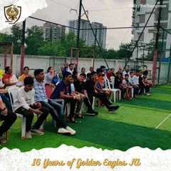 Our players and their families gathered together, listening and engaging during an academy event. We believe in keeping everyone involved in our journey.