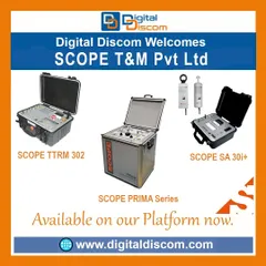 We offer a range of substation testing equipment from SCOPE T&M. This includes the TTRM 302 for transformer testing, the PRIMA Series for primary current injection testing, and the SA 30i+ for on-line residual life assessment of metal oxide surge arresters.