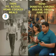 Look at the change in India's health in just a few decades. We've moved from active lifestyles and home-cooked meals to being sedentary and junk-fed. My mission is to reverse this trend by helping you reclaim your health from the ground up.