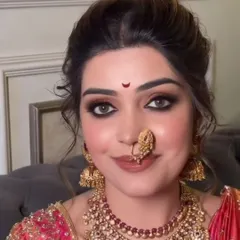 A direct look from a happy bride. Notice how the HD makeup creates a smooth, photo-ready finish while still looking natural and not heavy.