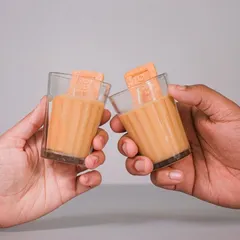 For the chai lovers, I created this Chai-Biscuit candle. It looks just like a cutting chai with a Parle-G biscuit, and it's the perfect cozy companion.