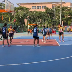 An in-game shot from the West Zone university basketball tournament in Gwalior. As Head Coach for the Mumbai University team, I guide players through intense, competitive matchups like this one.