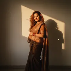 A maternity photoshoot moment, playing with the beautiful golden hour light. I kept my makeup minimal to let the natural glow shine through.