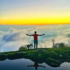This is the reward. An epic sunset over a sea of clouds from Triund top. It’s a short hike, but the view of the Dhauladhar range is something you will never forget.