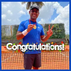 Congratulations to our player on his victory. Whether you are a seasoned competitor or new to tournaments, our adult coaching programs are designed to help you reach your personal goals.