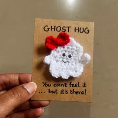 How adorable is this "Ghost Hug" card? It says, "You can't feel it... but it's there!" It's a sweet and funny card to send to a friend.