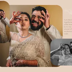 A collage of a couple being goofy and making funny faces. This shows that pre-wedding photos don't always have to be serious; they should celebrate your unique sense of humor.