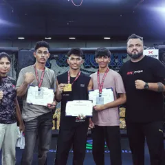 Our champions with their medals and certificates. The pride on their faces is a reflection of the hard work and the support of the entire team.