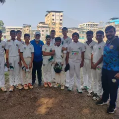 Celebrating a great all-round performance by Parth Rane in the U-14 Shatabdi Chashak tournament, where he scored 60 runs and took 3 wickets.
