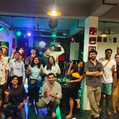 The crowd from our candlelit Open Mic, Edition 141. The atmosphere is intimate and perfect for heartfelt performances.