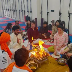 The Havan ceremony is an integral part of our course, connecting us to the ancient Vedic traditions of yoga.