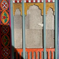 A closer look at the damage. The old, rusted iron mesh was one of the first things to be removed. Restoration is always the first and most crucial step in my process.
