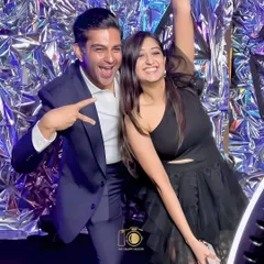 Pure fun at a corporate gala! Our photo booths aren't just for weddings; they are perfect for bringing the VIBES to any professional event.