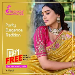 This yellow designer saree with a contrasting pink embroidered blouse embodies purity, elegance, and tradition. It's a perfect outfit for festive occasions where you want to shine.