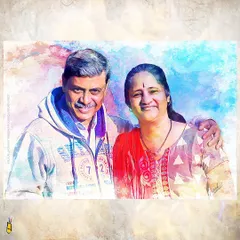 For a more artistic and classic feel, I created this digital watercolour effect portrait for a couple. It’s an elegant style that makes for a beautiful and timeless piece of art.