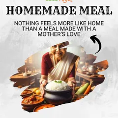 Nothing feels more like home than a meal made with a mother's love. This image captures the essence of our service: authentic, comforting food that tastes like it was made just for you.