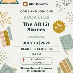 The 'AG Lit Sisters' is our women-only book club. This month's theme is 'Second Chances & Fresh Starts', a space to swap stories and celebrate new beginnings.