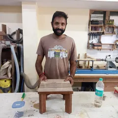 Vijeth got an introduction to using hand tools and built this sturdy little stool. It’s a fantastic first project that teaches the fundamentals of joinery and finishing, and you get to take home a piece of functional furniture.