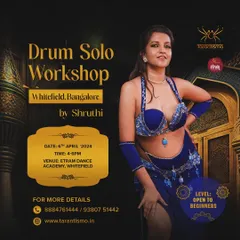 We regularly collaborate with instructors to host specialized workshops, like this Drum Solo Bellydance session. Our studio provides a professional setting to attract participants for your unique offerings.