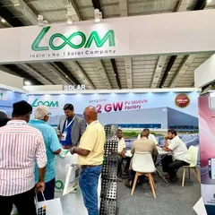 Visitors engaging with our team at the Global Solar Expo in Coimbatore. We believe in building strong relationships and sharing our expertise to help more people and businesses adopt clean solar power.