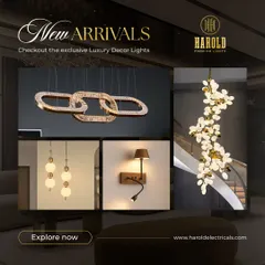 New arrivals are here! This collage showcases some of the latest additions to my luxury decor lights collection, from cascading floral chandeliers to sculptural wall accents.