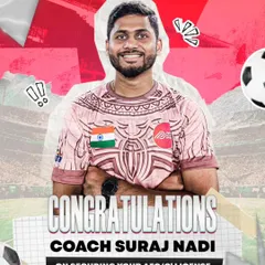 A big congratulations to Coach Suraj Nadi on achieving his AFC ‘C’ License! His hard work and passion for the game inspire us all.